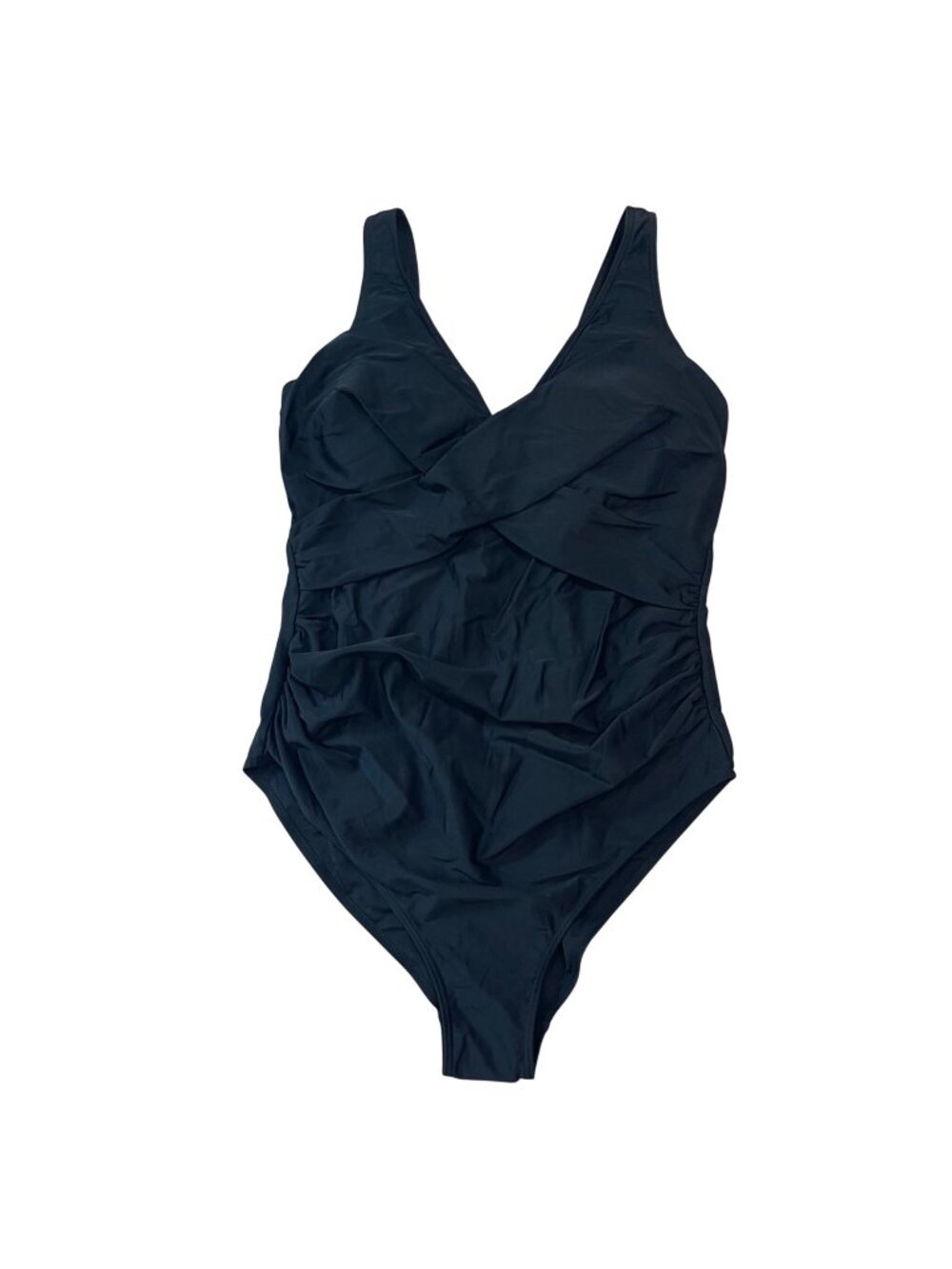 Summersunshine Maternity One Piece Swimsuit Women's Size XL Front Cross Black